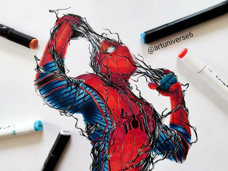 drawing:xrw08wqdoco= spider man