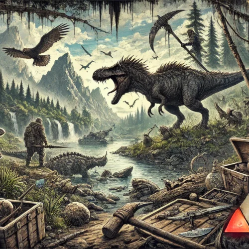 ark: survival evolved (2017) game icons banners