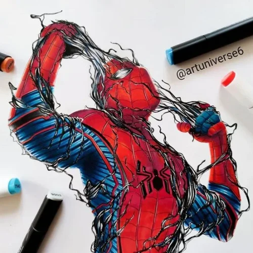drawing:xrw08wqdoco= spider man